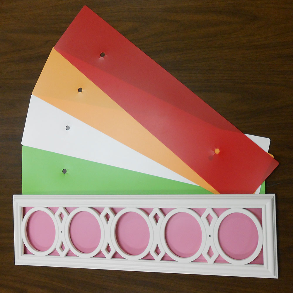 Die-cut drawer insert components