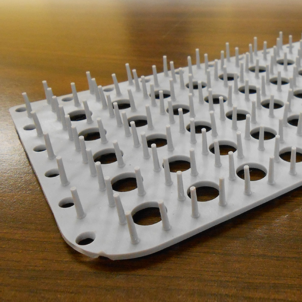 A silicone medical mat cut to a custom pattern